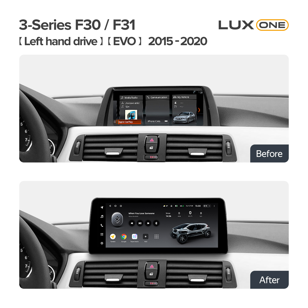 Штатная магнитола Teyes BMW 3 F30/F31 EVO 2015-2020 Lux One 6gb/128gb