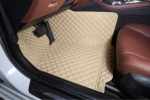 Комплект ковров в салон Toyota Camry 2013+ Бежевый с бежевой строчкой